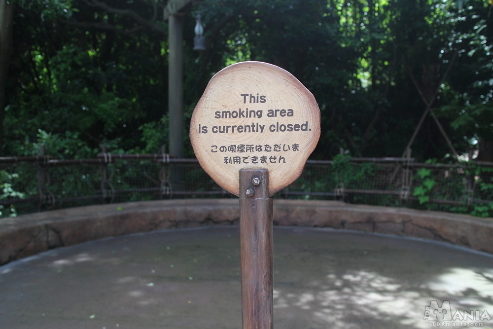 8月1日より廃止されたロストリバーデルタの喫煙所