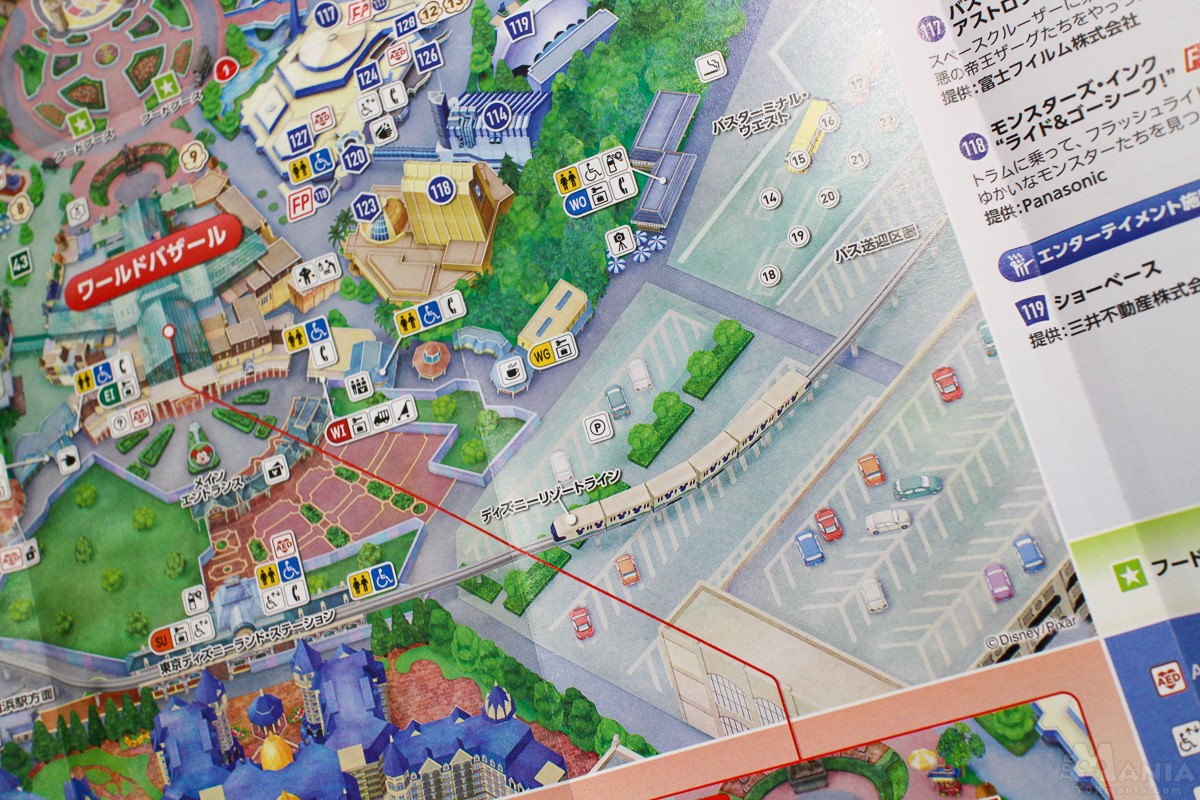 東京ディズニーランド・パーキング　立体駐車場　マップ